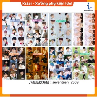 Set 8 tấm poster Seventeen