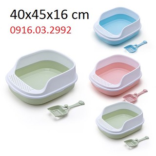 Khay vệ sinh cho mèo - Tặng kèm xẻng cao cấp