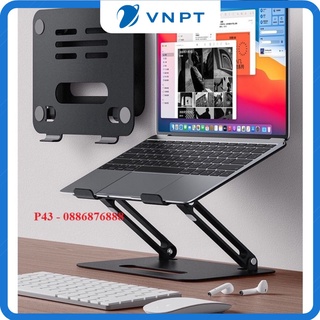 Giá đỡ để laptop stand notebook Macbook, laptop bằng hợp kim nhôm có thể điều chỉnh độ cao lên xuống.
