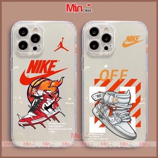 Ốp lưng iPhone Nike chống sốc viền vuông silicon trong suốt bvc cho iphone 6/6s/7/8/X/XS/XR/11/12/13 Pro Plus Max
