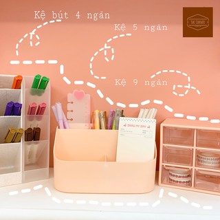 Hộp nhựa lưu trữ để bàn phong cách Hàn Quốc