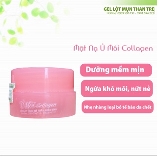 [ Xả hàng hỏng, nát hộp giấy] MẶT NẠ MÔI COLLAGEN NGÂN BÌNH . chính hãng mới mới hàng mới, cao cấp