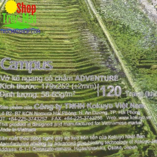 Vở Campus Kokuyo 120 trang ( 1 Quyển) chính hãng