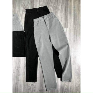 quần jeans bò giấy cạp nhỏ 1 cúc lưngcao