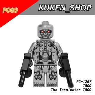 Minifigures Nhân Vật The Terminator Phiên Bản Mạ Crom Sáng Bóng PG1257