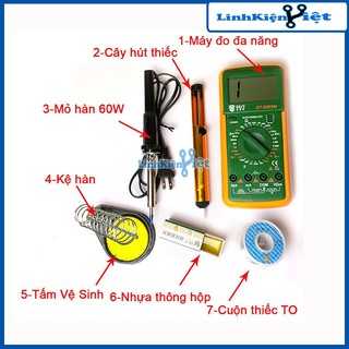 Bộ mỏ hàn chì 60w + 6 món dụng cụ kỹ thuật ( BH 03 Tháng )