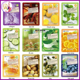 Mặt nạ 3D Foodaholic natural essence dưỡng ẩm và cải thiện tình trạng tổn thương da 23g Hàn Quốc