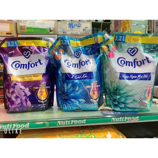 Nước xả vải Comfort Hương Nước hoa thiên nhiên túi 3,2L