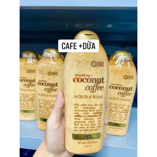 Sữa tắm tẩy tế bào chết Ogx Coconut Coffee