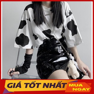 Áo Thun Tay Lỡ Bò Sữa Dáng Rộng Unisex Cực Hót M959