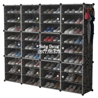TỦ NHỰA ĐỰNG GIÀY DÉP đa năng 36 ngăn để được 72 đôi - Ruby Decor