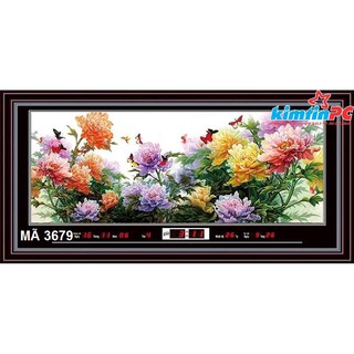 Lịch vạn niên – Tranh đèn – Đồng hồ - Khổ 55x100cm - mã 3679