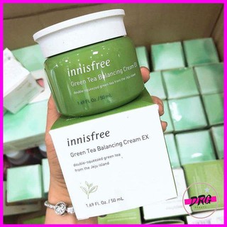 Kem Dưỡng Da Trà Xanh Innisfree, kem dưỡng ẩm trà xanh Green Tea Balancing Cream EX 50ml Hàn Quốc