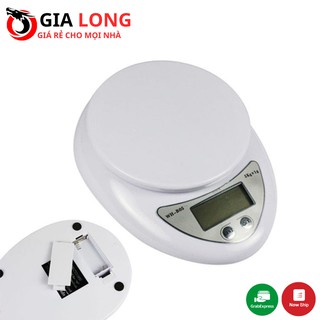 Cân điện tử nhà bếp mini 5kg, cân chia thực phẩm, rau củ quả chính xác, tiện lợi