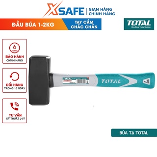 Búa tạ đập đá TOTAL đầu búa 1-2kg dùng đập vỡ vật liệu to lớn, cứng rắn, gạch đá - chính hãng - xsafe