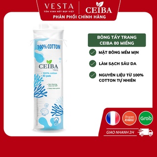 Bông Tẩy Trang Ceiba Tree 100% Cotton (140/120/80 Miếng)