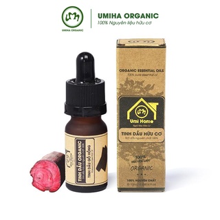 Tinh dầu Gỗ Hồng hữu cơ UMIHOME nguyên chất 10ml - Dùng xông giảm căng thẳng, dễ ngủ, dưỡng da chống lão hóa, ngừa mụn