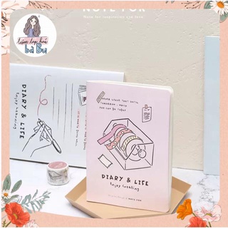 Sổ grid Note for 36 tờ , 72 trang, giấy 100gsm, size a5 b5