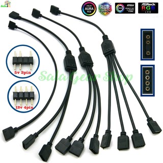 Dây chia led ARGB 5v 3pin , RGB 12v 4pin , Mở rộng cổng led 1 ra 2,3,4,10