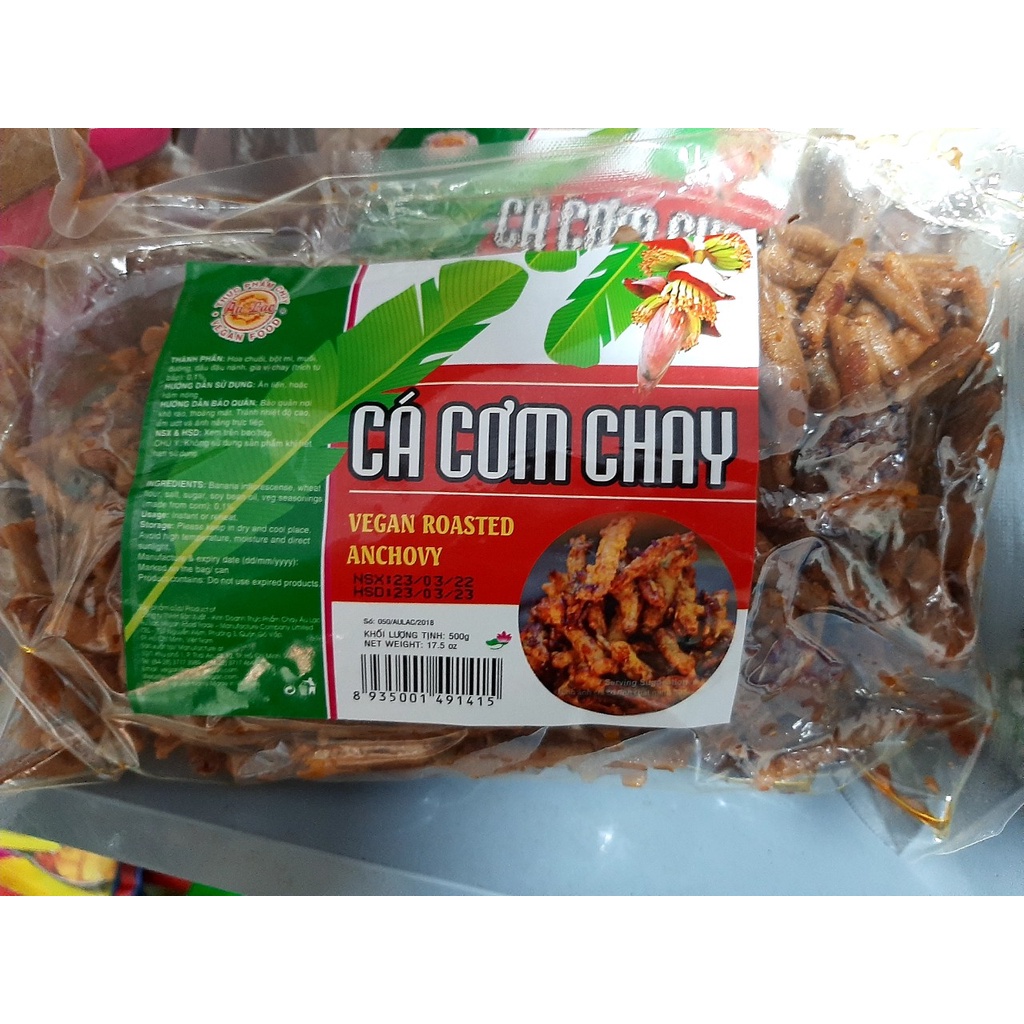 Cá cơm chay ăn liền  Âu Lạc - 500g