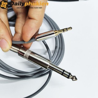 Cáp chuyển audio 3.5mm ra 6.5m cho đàn, guitar dài 1.5m