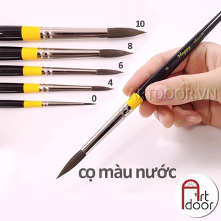[ARTDOOR] Cọ vẽ màu nước HAPPY Pro lông Sóc (mix)