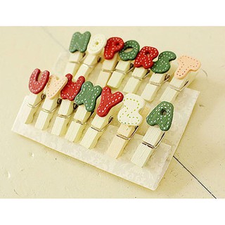 Set 14 kẹp gỗ chữ cái bất kỳ dùng treo ảnh trang trí nhà cửa