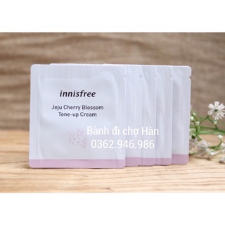 Sample Kem Dưỡng Innisfree Jeju Cherry Blossom Tone Up Cream 1ml