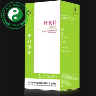 Kim châm cứu Thái Hòa hộp 500 kim- Đóng túi- Siêu rẻ- Siêu tiện lợi