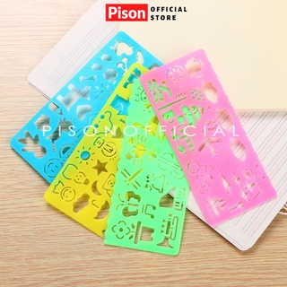 Thước kẻ Khung hình Pison cho bé tập vẽ - SP0457 - 01 cái