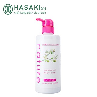 Dầu Xả Naris Nature Dịu Nhẹ Hương Hoa Tươi Mát Fresh Floral Scent Fragrance Mild Hair Conditioner 500ml