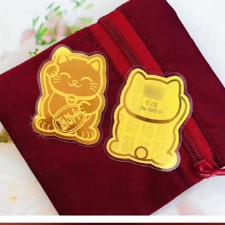 Mèo thần tài cài ốp điện thoại ( tặng kèm thẻ và túi )