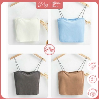 ÁO BRA HAI DÂY SỢI BÚN CÓ ĐỆM CHẤT COTTON THOÁNG MÁT B2055