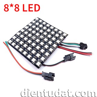 Mạch LED Ma Trận Full Color RGB 8*8 WS2812B - 5VDC