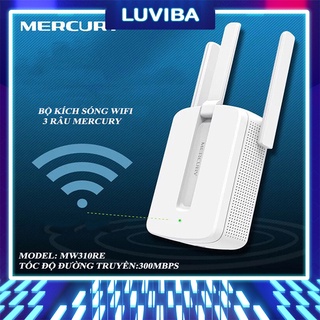 Kích sóng wifi MERCUSYS 2.4GHz 3 râu 300Mps LUVIBA TB01