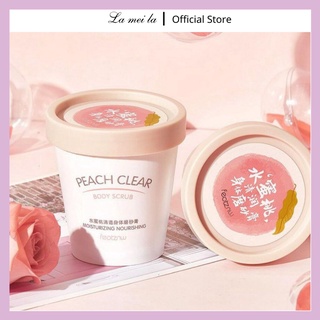 Tẩy da chết body Đào HEYXI Peach Clear, tẩy tế bào chết body đào, kem thải độc tố da HTTBC1