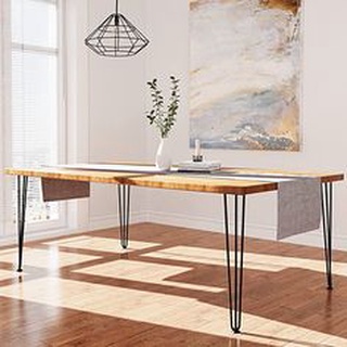 Chân hairpin loại 3 Thanh sắt cao 72cm| Chân bàn sắt lắp mặt gỗ công nghiệp HP Decor