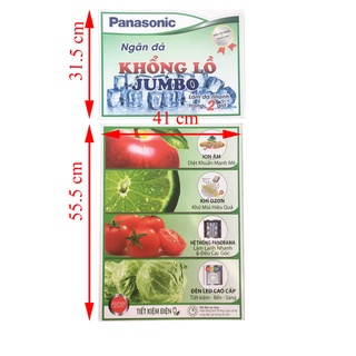 Miếng dán tủ lạnh Pana [IN ĐẸP, SẮC NÉT] tem dán tủ lạnh Pana