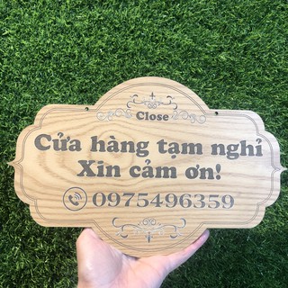 Bảng Gỗ - Khắc Tên Shop - Chụp ảnh - Livestream Sản phẩm