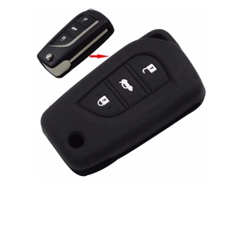 Bao silicone bảo vệ chìa khoá remote Toyota Vios Corolla  Altis 3 nút