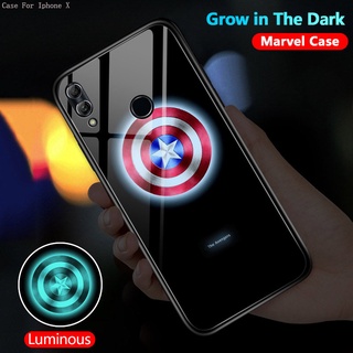 iPhone X XS XR 11 Pro Max Cho Ốp lưng điện thoại In Hình Avengers Marvel Compatible