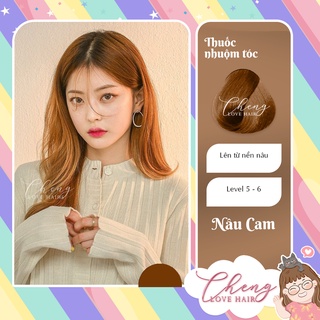 Thuốc Nhuộm Tóc Màu NÂU CAM Không Tẩy | Chenglovehair, Chenglovehairs