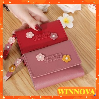 Ví nữ ngắn đẹp cầm tay mini nhỏ gọn bỏ túi nhiều ngăn dễ thương WINNOVA AV34