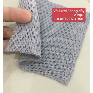 VẢI Ecang Loa dày 2 lớp( 50cm*1,4m) Màu Ghi