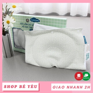 Gối cao su non  𝑭𝒓𝒆𝒆𝒔𝒉𝒊𝒑  Gối lõm chống bẹt đầu Bamboo siêu thoáng kháng khuẩn Comfybaby