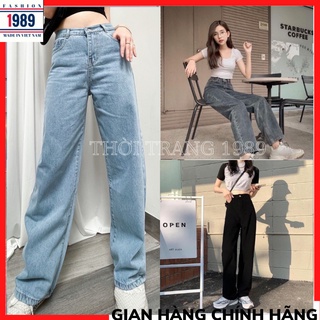 Quần ống rộng trơn lưng cao dáng dài ULZZANG phong cách trẻ trung năng động THỜI TRANG 1989