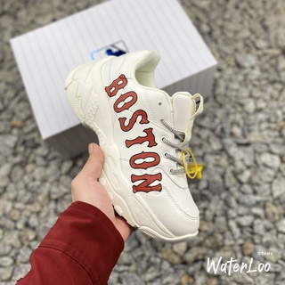 Giày Thể Thao Sneaker Nam Nữ MLB Boston Big Ball Chunky Trắng Chữ Boston đỏ