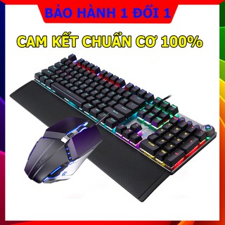 Bộ bàn phím cơ gaming F2058 và chuột G3PRO, phím chuẩn cơ 100%, Led 22 hiệu ứng
