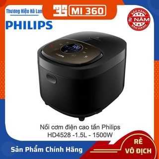 Nồi Cơm Điện Cao Tần Philips HD4528 1.5L 1500W✅Bảo Hành Chính Hãng 02 Năm