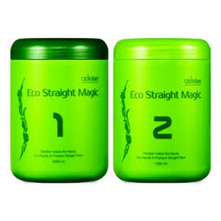 KEM DUỖI TÓC SINH THÁI - OBSIDIAN ECO STRAIGHT MAGIC 1000ml*2_HÀNG CHÍNH HÃNG